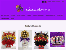 Tablet Screenshot of chocolatepetal.com.au